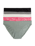 5pk Cotton Lycra™ Bikini Knickers