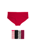 Pack 5 Cotton Mix Knickers