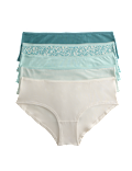 Pack 5 Cotton Mix Knickers