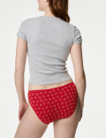 5pk Cotton Lycra™ High Leg Knickers