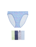5pk Cotton Lycra™ High Leg Knickers