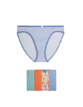 5pk Cotton Lycra™ High Leg Knickers