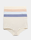 5pk Cotton Lycra&trade; High Rise Shorts
