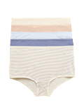 5pk Cotton Lycra&trade; High Rise Shorts