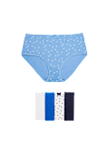 5pk Cotton Lycra&trade; High Rise Shorts