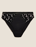 Archive Embroidery High Leg Knickers