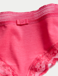 Pack of 5 Cotton Mix Lace Knickers