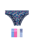 5pk Cotton Rich Printed Brazilian Knickers