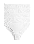 5pk Cotton Rich Printed Brazilian Knickers