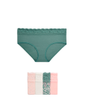 5pk Cotton Rich Printed High Rise Shorts