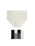 5pk Cotton Rich Printed Full Briefs