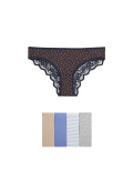 5pk Cotton Rich Low Rise Brazilian Knickers