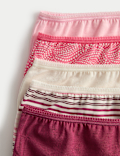 5pk Cotton Lycra™ Printed High Rise Shorts