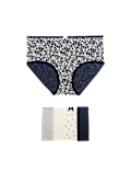 5pk Cotton Lycra™ Printed High Rise Shorts