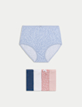 5pk Cotton Lycra™ Printed Full Briefs