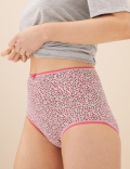 5pk Cotton Lycra™ Printed Full Briefs