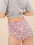 5pk Cotton Lycra™ Printed Full Briefs