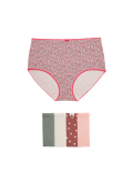 5pk Cotton Lycra™ Printed Full Briefs