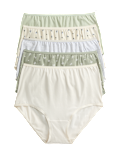 5pk Cotton Lycra&trade; Printed Full Briefs