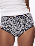 5pk Cotton Lycra™ Printed Full Briefs