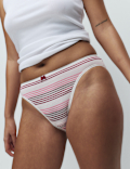 5pk Cotton Lycra™ High Leg Knickers