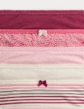 5pk Cotton Lycra™ Printed Bikini Knickers