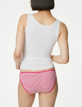 5pk Cotton Lycra™ Printed Bikini Knickers
