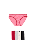 5pk Cotton Lycra™ Printed Bikini Knickers