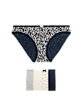 5pk Cotton Lycra™ Printed Bikini Knickers