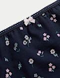 5pk Cotton Lycra™ Printed Bikini Knickers