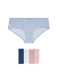 5pk Cotton Lycra™ Printed Low Rise Shorts
