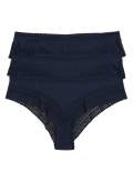 3pk Anise Lace Brazilian Knickers