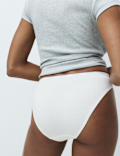 4pk Cotton Rich High Leg Knickers