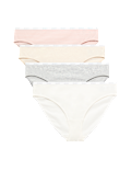 4pk Cotton Rich Bikini Knickers