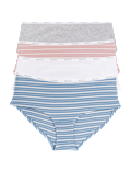 4pk Cotton Rich Low Rise Shorts