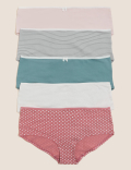 5pk Cotton Lycra&reg; Knicker Shorts