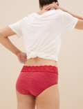 5pk Cotton Rich & Lace Midi Knickers