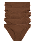 5pk Cotton Rich Low Rise Bikini Knickers