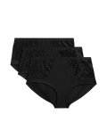 3pk Amelia Lace High Rise Shorts