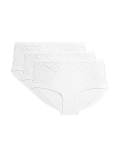 3pk Amelia Lace High Rise Shorts