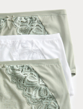 3pk Amelia Lace Full Briefs