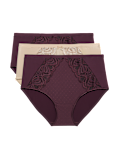 3pk Amelia Lace Full Briefs