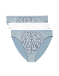 3 Pack Amelia Lace High Leg Knickers