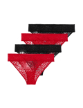 4pk Lace Brazilian Knickers