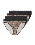 4pk High Leg Knickers