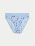 Floral Print High Leg Knickers