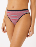 5 Pack Cotton Lycra High Leg Knickers 