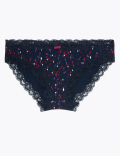 Christmas Tree Print Bikini Knickers