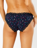 Christmas Tree Print Bikini Knickers