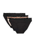 3pk Heavy Absorbency Period Bikini Knickers